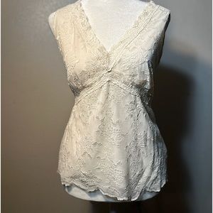 Y2K coquette girl white lace v neck trimming